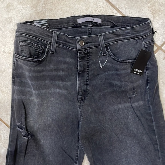 NWT! Joe’s Jeans High Rise Destroyed Flare Jeans Black 32 - Picture 2 of 8